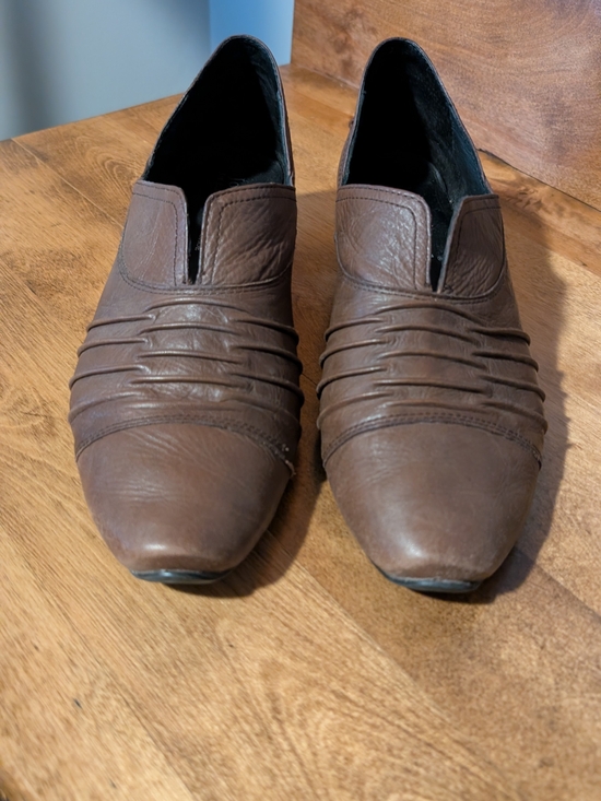 Josef Seibel Shoes - Women's Brown Slip-On Leather Dress Shoes